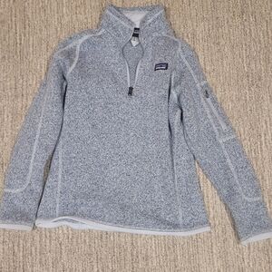 Patagonia Boys size 12 Grey Quarter-Zip Pullover